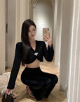 Tiva Crop Blazer / Top