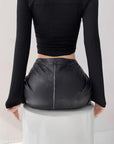 Kasandra Leather Skirt