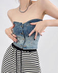 Gavia Denim Tube Top