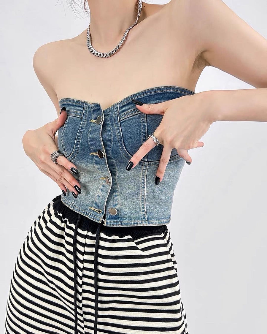 Gavia Denim Tube Top