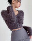 Henley Fur Top