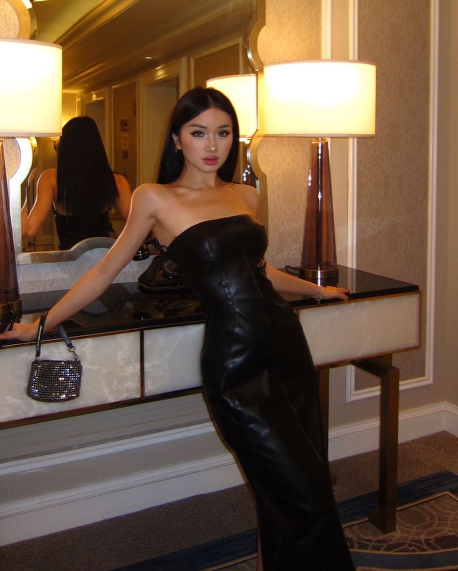Ms. Kim Leather Dress