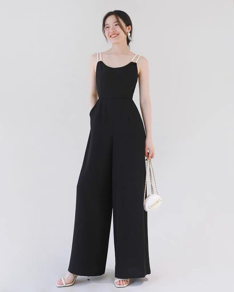 Mandy Pearl Strap Jumpsuit