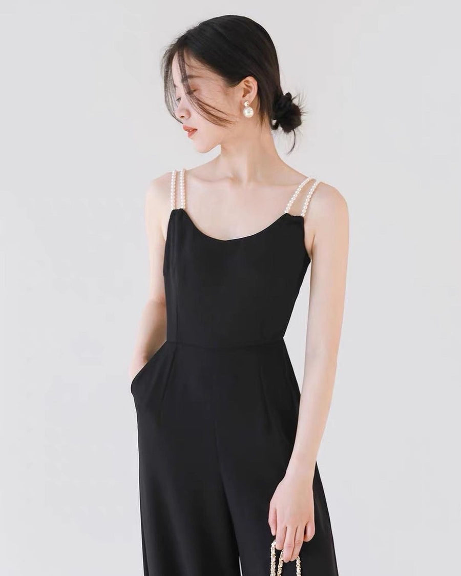 Mandy Pearl Strap Jumpsuit