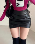 Kim Leather Skirt