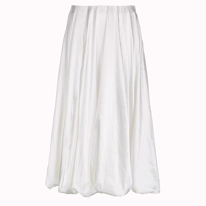 Vivien Satin Long Skirt