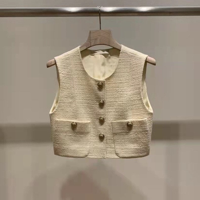 Jihyo Tweed Vest Top