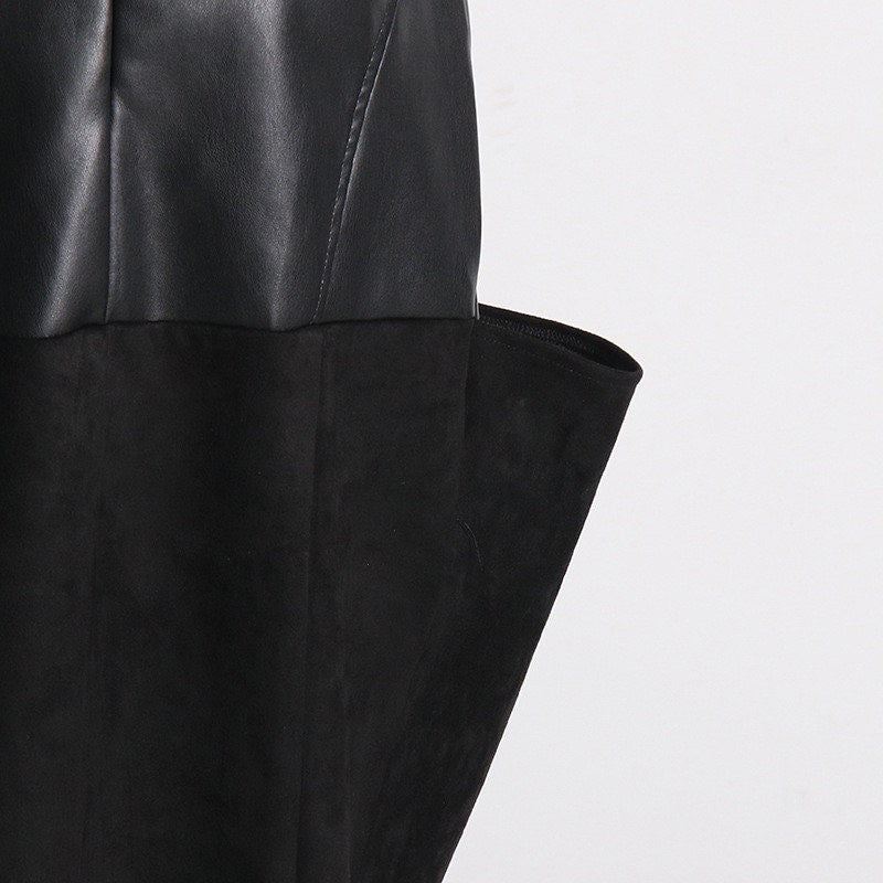 Moxie ½ Leather Skirt