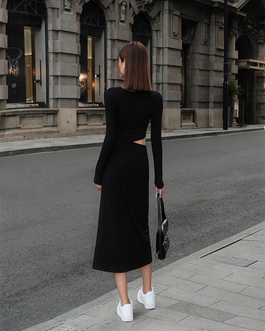 Kirie Cut-Out Slit Dress