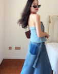 Jianne Denim Tube Top