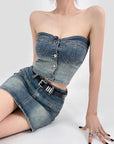 Gavia Denim Tube Top