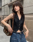 Calya Leather Vest