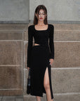 Kirie Cut-Out Slit Dress