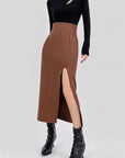 Lavrila Knit Slit Skirt