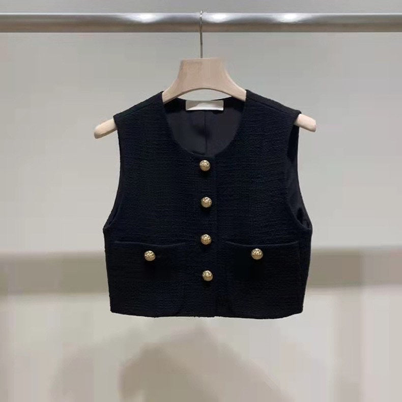 Jihyo Tweed Vest Top