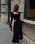 Kirie Cut-Out Slit Dress