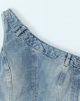 Hanvia Asymmetric Denim Top