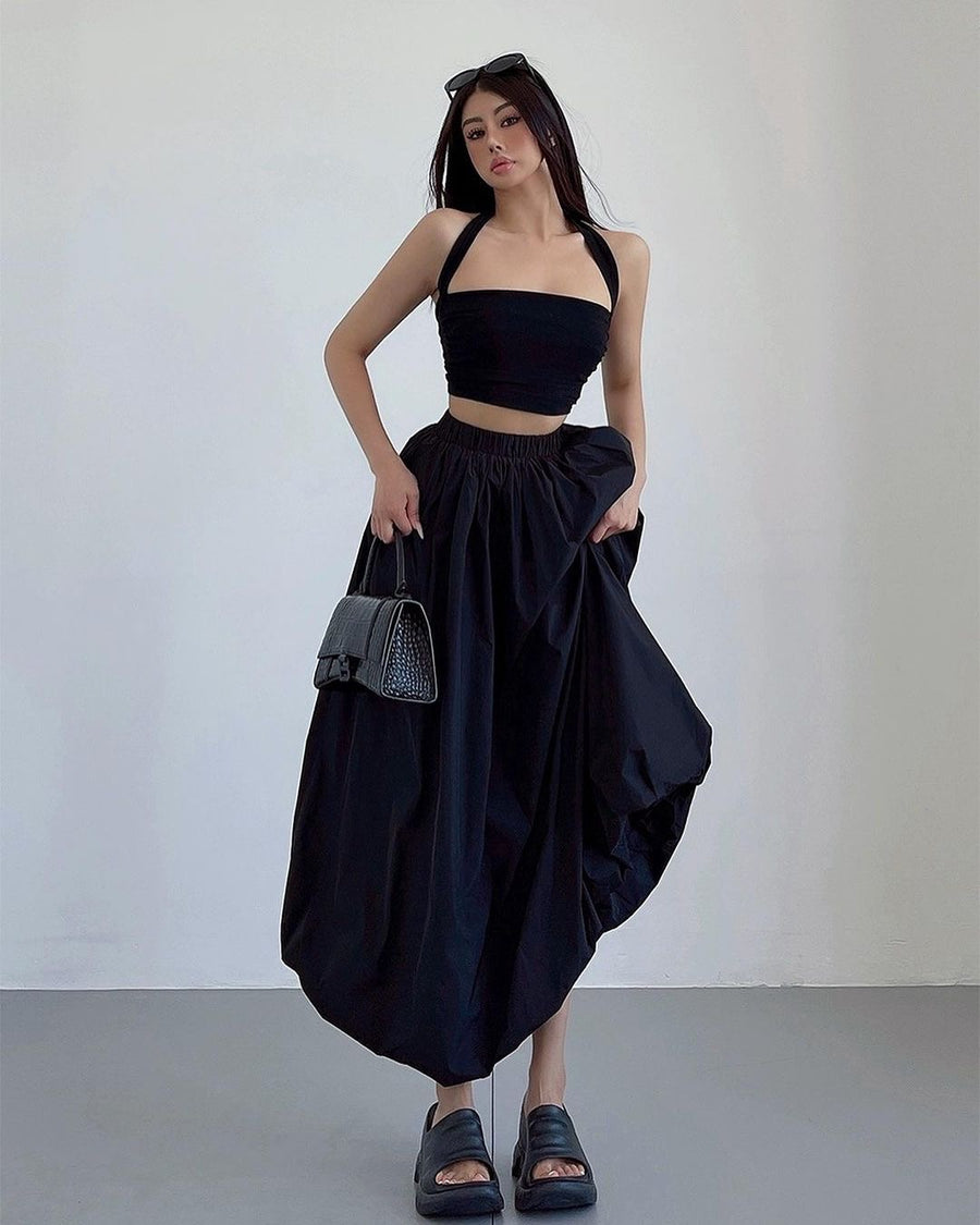 Kiri Long Puff Skirt