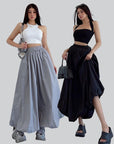 Kiri Long Puff Skirt