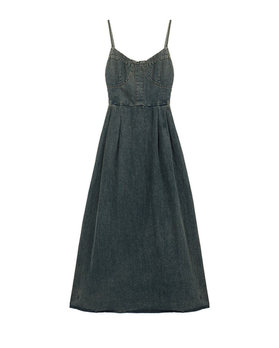 Moette Denim Long Dress