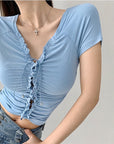 Gouw Lace Up Top