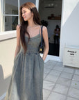 Moette Denim Long Dress