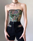 Vanha Floral Corset Top