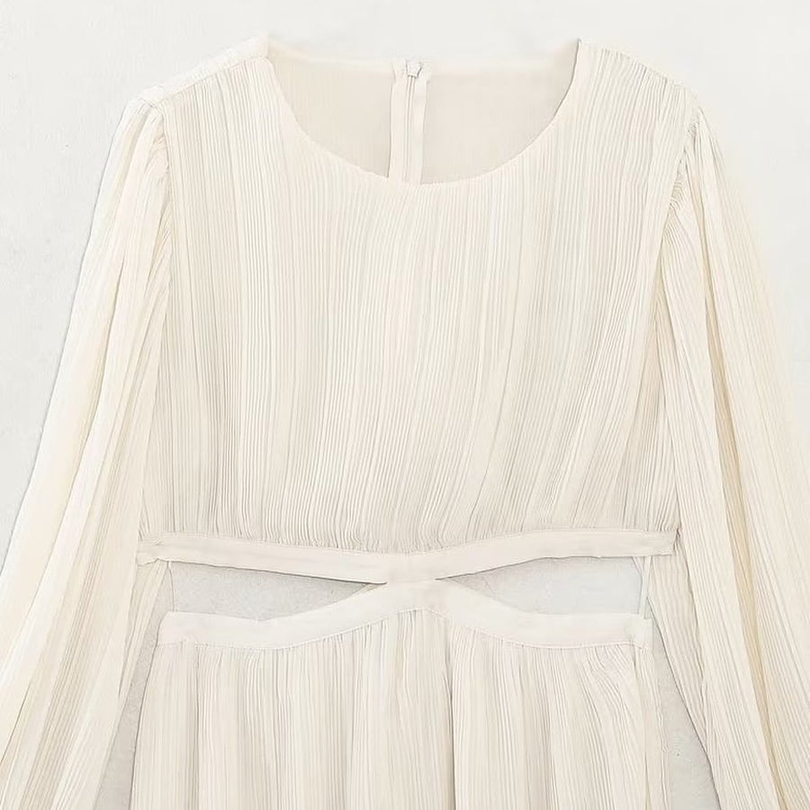 Rue Pleated Cut Out Dress