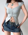 Niamh Front Lace Top