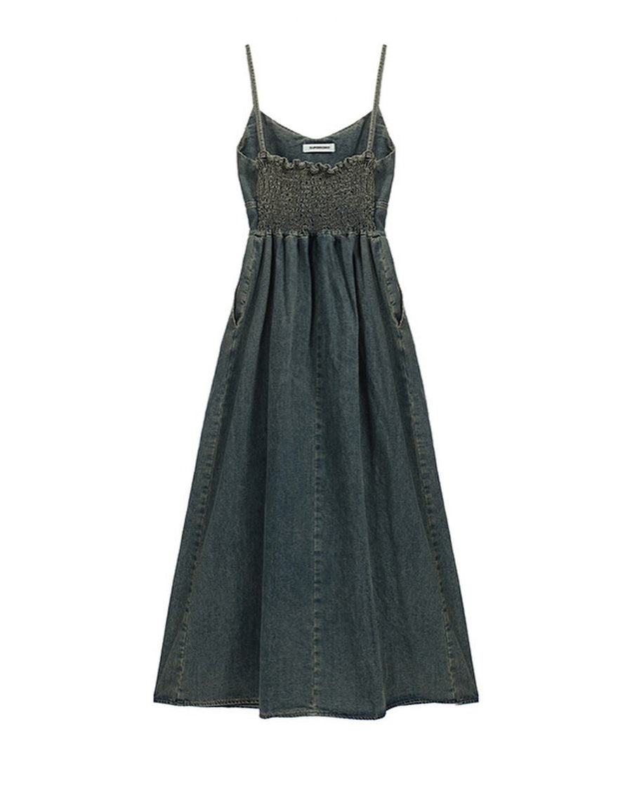 Moette Denim Long Dress