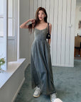 Moette Denim Long Dress