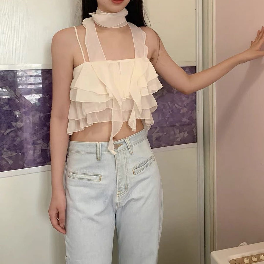 Yuqi Ruffle Top