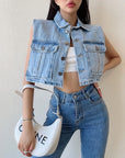 Corey Denim Vest Jacket