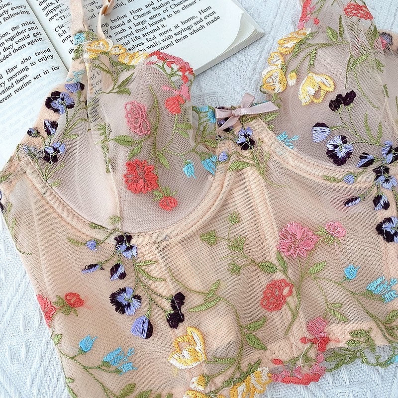 Rosette Bustier Tank Top