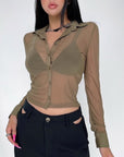 Kendall Sheer Mesh Shirt