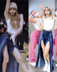 Lisa Wide Snap Jeans