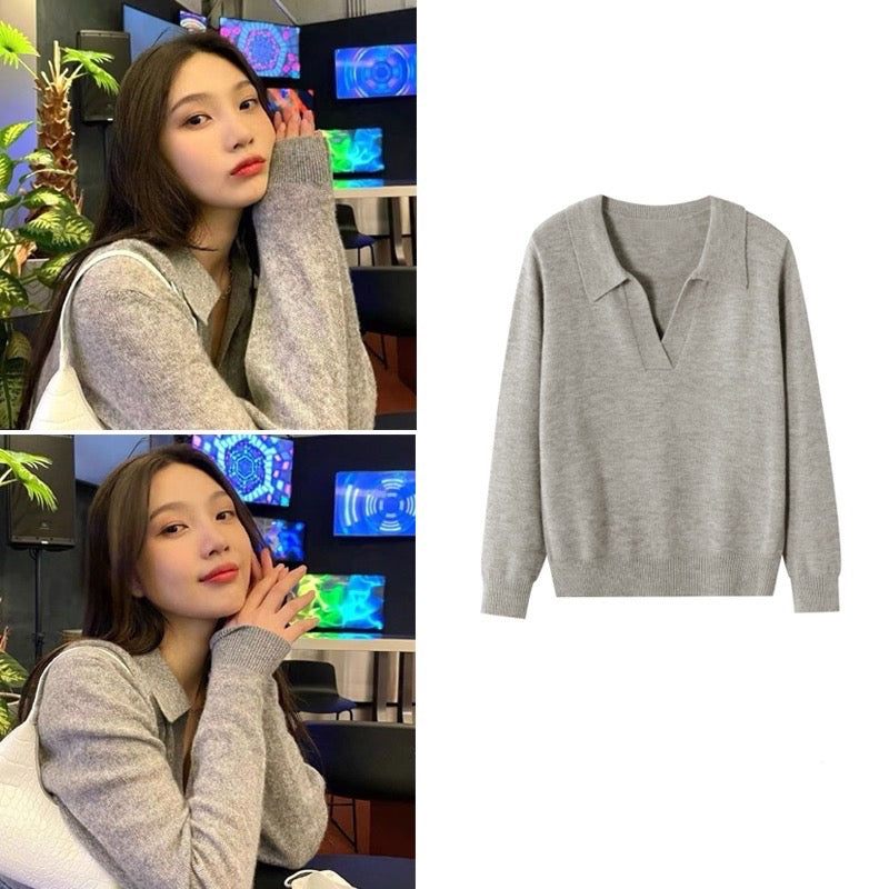 Nayeon Grey Sweater