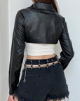 Winona Leather Crop Jacket