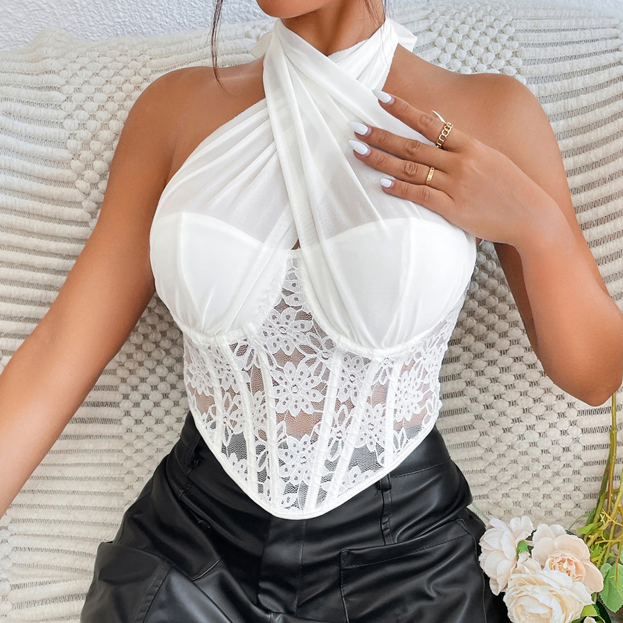 Vessia Corset Halter Top