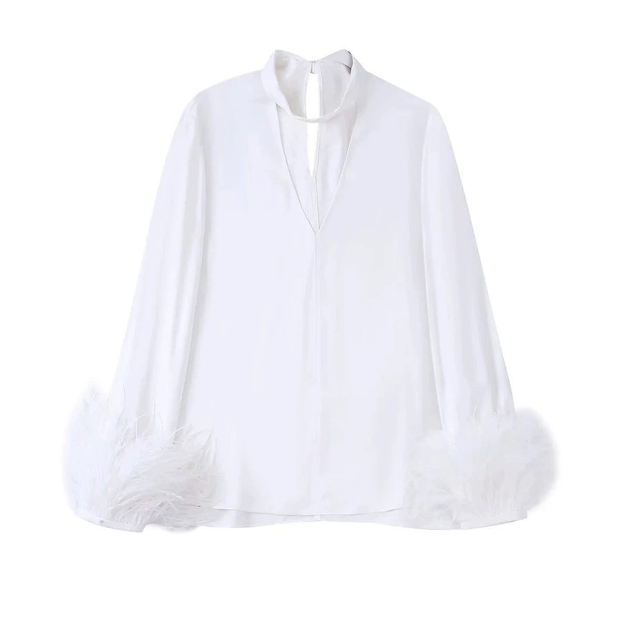 Lucilla Feather Blouse