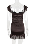 Aderyn Brown Corset Dress