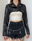 Winona Leather Crop Jacket