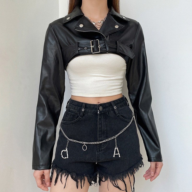 Winona Leather Crop Jacket