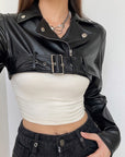 Winona Leather Crop Jacket