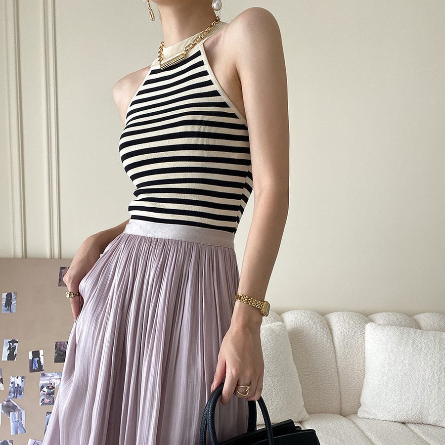 Therise Stripe Halter Top