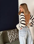 Verene Stripe Knit Top