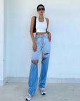 Tinsley Cut-out Jeans