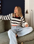 Verene Stripe Knit Top