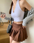 Aurella Brown Skort