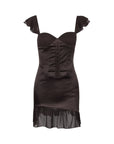 Aderyn Brown Corset Dress